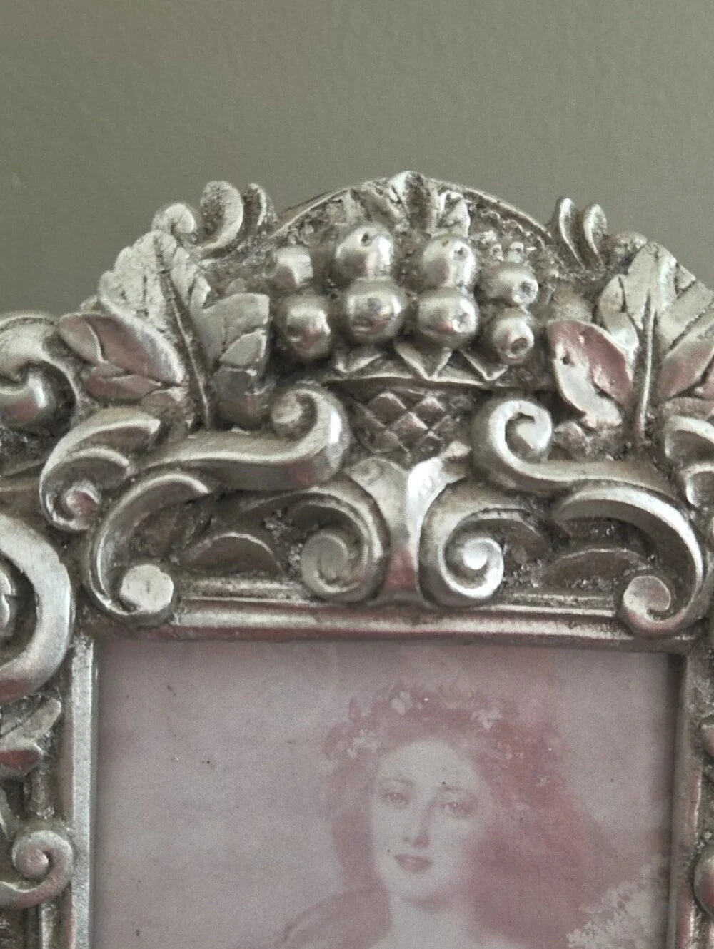Ornate Silver Vintage Style Photo Frame